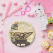 アジアタペストリーとボウル&ドラゴンデザイン ペーパープレート (パーティー)