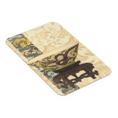 アジアタペストリーとボウル&ドラゴンデザイン マグネット (右側)