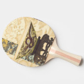 アジアタペストリーとボウル&ドラゴンデザイン 卓球ラケット (横)