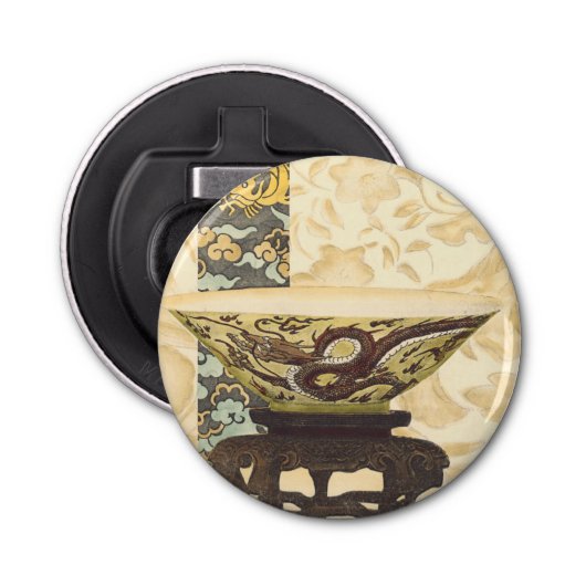 アジアタペストリーとボウル&ドラゴンデザイン 栓抜き (正面)