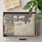 アジアタペストリーとボウル&ドラゴンデザイン 薄葉紙 (ギフト)