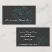 アジアテーマの木のデザインの名刺 名刺 (正面/裏面)