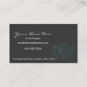 アジアテーマの木のデザインの名刺 名刺 (裏面)