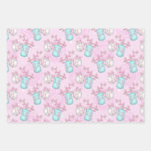 アジアデザインラッピング紙フラットシートセット3 ラッピングペーパーシート (正面3)