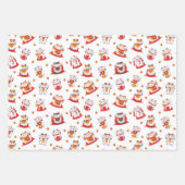 アジアデザインラッピング紙フラットシートセット3 ラッピングペーパーシート (正面2)