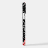 アジアドラゴン – 黒オンレッド iPhoneケース (右側面)