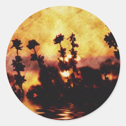 アジアナウティステッカー ラウンドシール (正面)