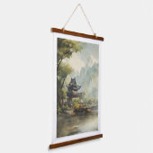 アジアナチュラルホ日本のーム 吊り下げ型タペストリー (傾斜あり)