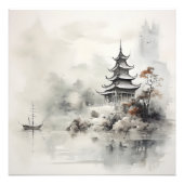 アジアハウスアンドシップ絵画インク フォトプリント            (正面)