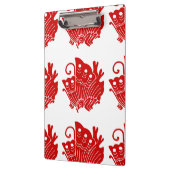 アジアバタフライ日本のカモンデザイン クリップボード (左)