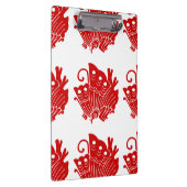 アジアバタフライ日本のカモンデザイン クリップボード (右)