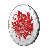 アジアバタフライ日本のカモンデザイン ダーツボード (正面右)