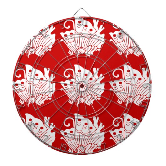 アジアバタフライ日本のカモンデザイン ダーツボード (正面)