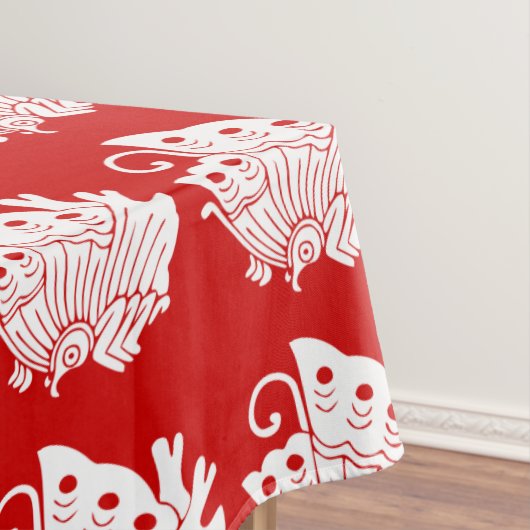 アジアバタフライ日本のカモンデザイン テーブルクロス (インサイチュ)