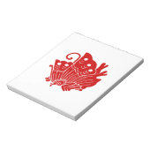 アジアバタフライ日本のカモンデザイン ノートパッド (回転)