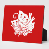 アジアバタフライ日本のカモンデザイン フォトプラーク (側面)