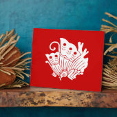 アジアバタフライ日本のカモンデザイン フォトプラーク (側面)