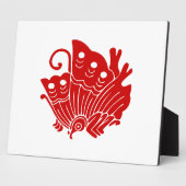 アジアバタフライ日本のカモンデザイン フォトプラーク (側面)