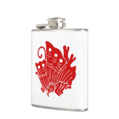 アジアバタフライ日本のカモンデザイン フラスク (左)