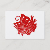 アジアバタフライ日本のカモンデザイン 名刺 (裏面)