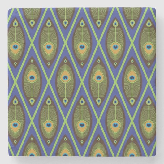 アジアパターン ストーンコースター (正面)