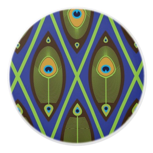 アジアパターン セラミックノブ (正面)