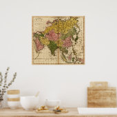 アジアパノラママップアジア10 ポスター (キッチン)