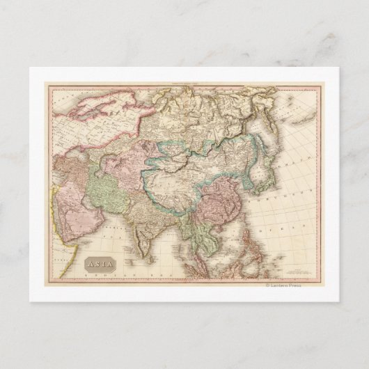 アジアパノラママップアジア12 ポストカード (正面)