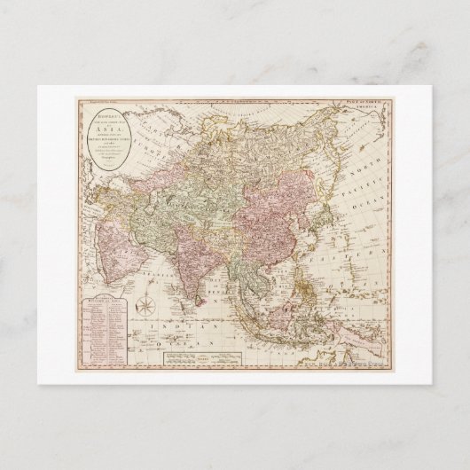 アジアパノラママップアジア4 ポストカード (正面)