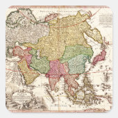 アジアパノラママップアジア6 スクエアシール (正面)