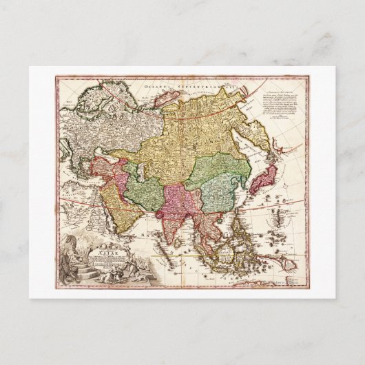 アジアパノラママップアジア6 ポストカード (正面)