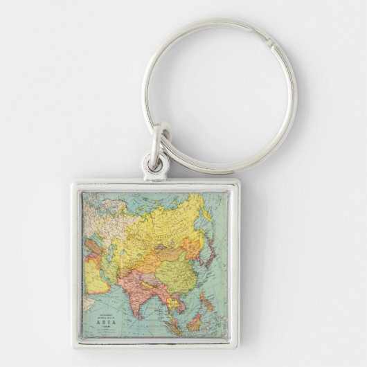 アジアパノラママップアジア9 キーホルダー (正面)