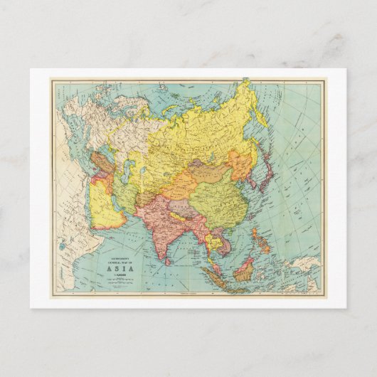 アジアパノラママップアジア9 ポストカード (正面)