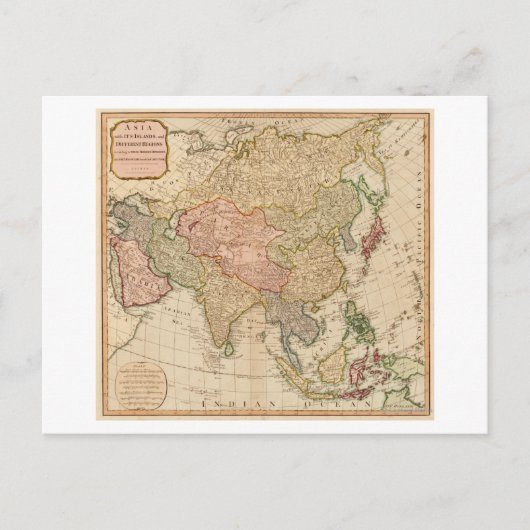 アジアパノラママップアジア ポストカード (正面)