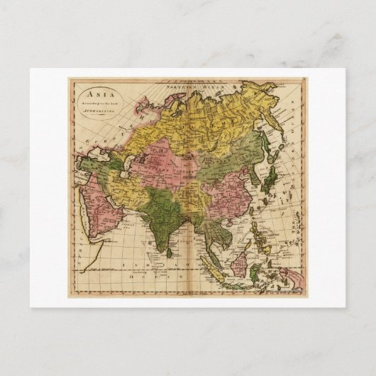 アジアパノラマ地図アジア3 ポストカード (正面)