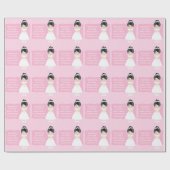 アジアパーソナライズされたの少女の第一聖餐式 ラッピングペーパー (フラット)