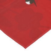 アジアフローラホワイトさくらんぼブロッサムレッド テーブルクロス (アングル)