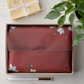 アジアフローラホワイトさくらんぼブロッサムレッド 薄葉紙 (ギフト)