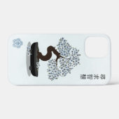 アジアフローラ盆栽の木のグラフィックデザイン Case-Mate iPhoneケース (裏面 (横))