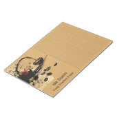 アジアブラッシュコーヒーアート漢字練習紙3 ノートパッド (アングル)