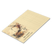 アジアブラッシュコーヒーアート漢字練習紙5 ノートパッド (アングル)