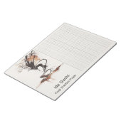 アジアブラッシュコーヒーアート漢字練習紙7 ノートパッド (アングル)