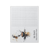 アジアブラッシュコーヒーアート漢字練習紙9 ノートパッド (回転)