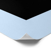 アジアブルーサンヨガモダン禅書道Omオウム ポスター (角)