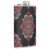 アジアペイズリー要素、ボーホヴィンテージパターン。 フラスク (右)