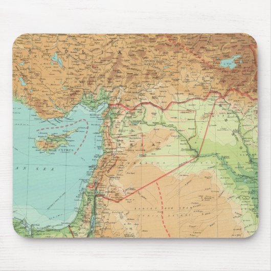 アジアマイナー、シリア、メソポタミア マウスパッド (正面)