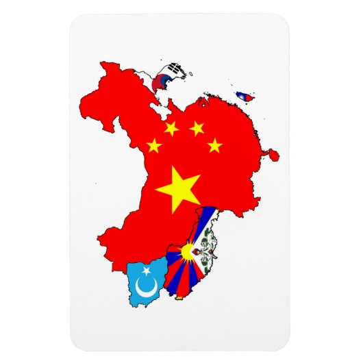 アジアマップ マグネット (縦)