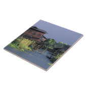 アジアミャンマーインレ湖〜に浮かぶ村 タイル (側面)