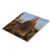 アジアミャンマーバガン古代の寺院と タイル (側面)