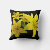 アジアユリーオンブラック クッション (裏面)